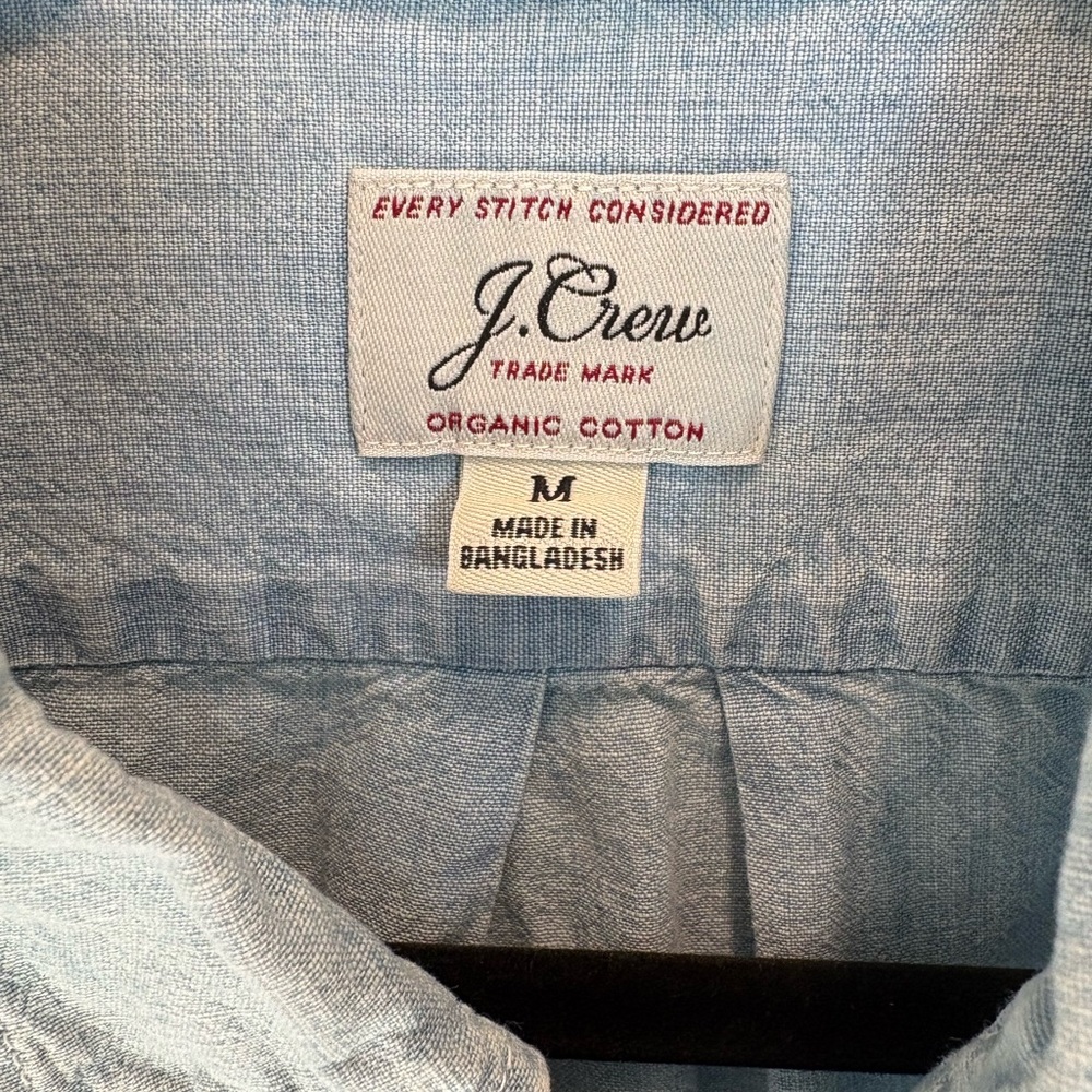 J.Crew Chambray Shirts Bundle of 2 (1-Year & 5-Year Wash) – Medium Slim Fit EUC - Picture 8 of 11